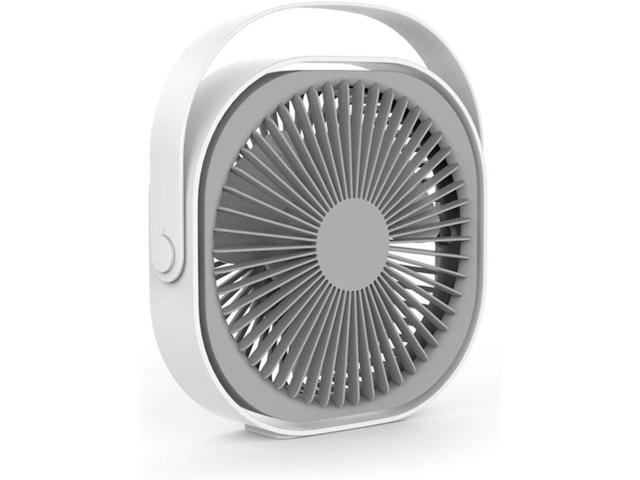 USB Fan 7-Inch Rechargeable Cooling Desktop Fan with 3 Speeds 360 Degree Variable Tilt Head for Home/Office/Outdoors Travel USB Cable Included