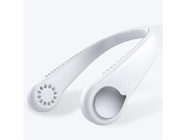 ?2020 Version?Portable Sports Hanging Neck Fan USB Rechargeable 1800mAh Hands-Free Mini Fan Small Personal Fan for Cooling Wearable Necklace Fan