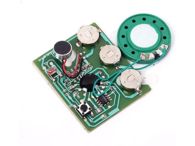 Icstation 30 Seconds Recorder Light Sensor Sound Module Voice Recording with MIC for Mother's Day DIY Musical Gift Box Speaking Greeting Card