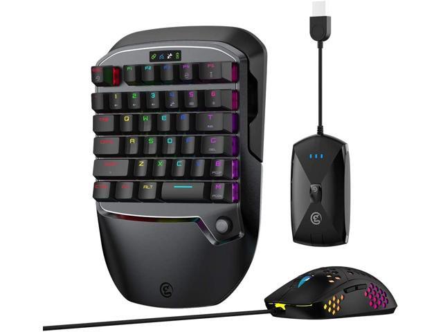 Gaming Keyboard and Mouse for PS4/Xbox One/Xbox Series X/S/Nintendo Switch/PC GameSir VX2 AimSwitch Wireless Keyboard and Mouse Adapter with RGB