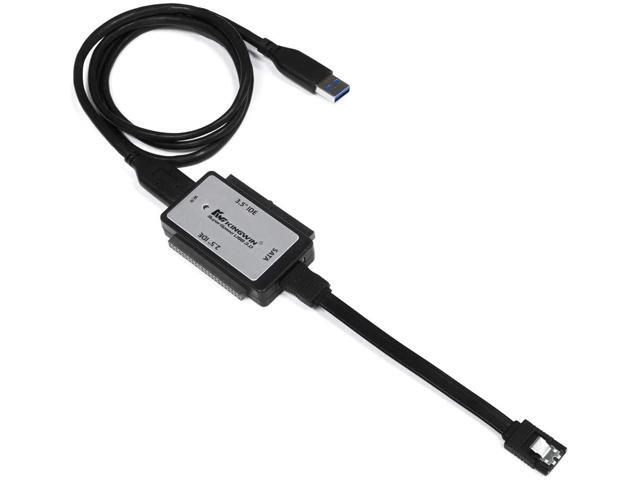 Kingwin USB 30 to SSD/SATA/IDE Universal Adapter for 25 Inch 35 Inch 525 Inch Hard Drives Compatible w/ (SATA I/II/III) HDD [Hot