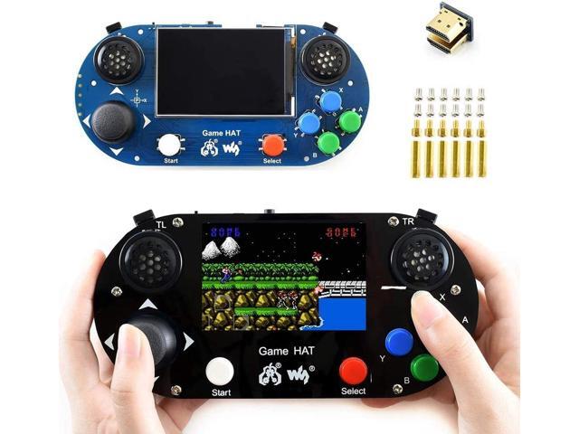 waveshare Game HAT for Raspberry Pi A+/B+/2B/3B/3B + 35inch IPS Screen 480x320 Resolution 60 Frame - Smoothly Display No More Frame Loss
