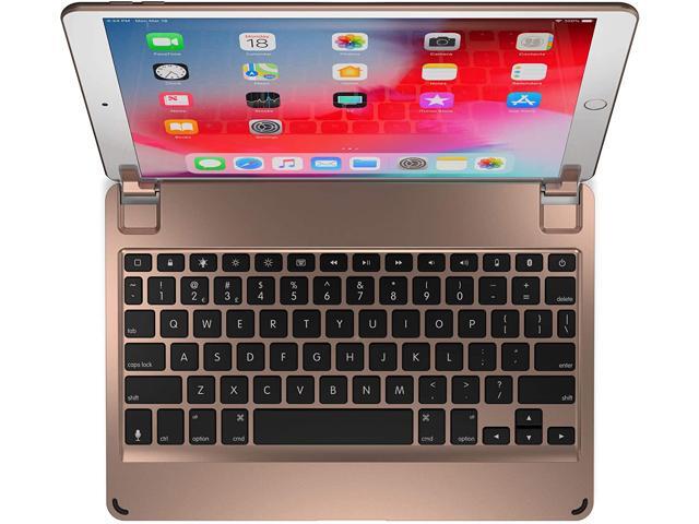 Brydge 105 Keyboard for iPad Air (2019) Aluminum Bluetooth 42 Keyboard with Backlit Keys (Gold)