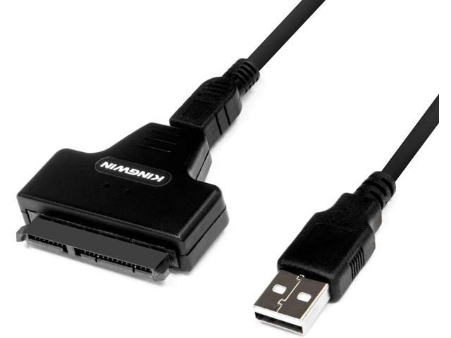 Kingwin USB 20 to SSD / SATA Adapter for 25 Inch Hard Drives Support all 25