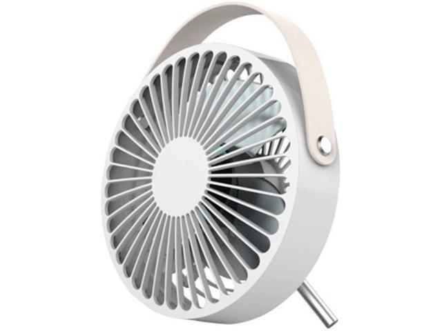 YHMY Small Fan Small Fan Desktop USB Silent Charging Fan Strong Wind Mini Birthday Gift Fan (Color: White)