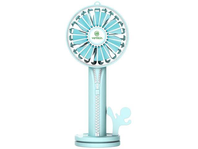 Portable Handheld Fan USB Desk Fan Vetikin Mini Personal Fan with 2000mAH USB Rechargeable Portable Charger Quiet and Powerful Airflow Cooling