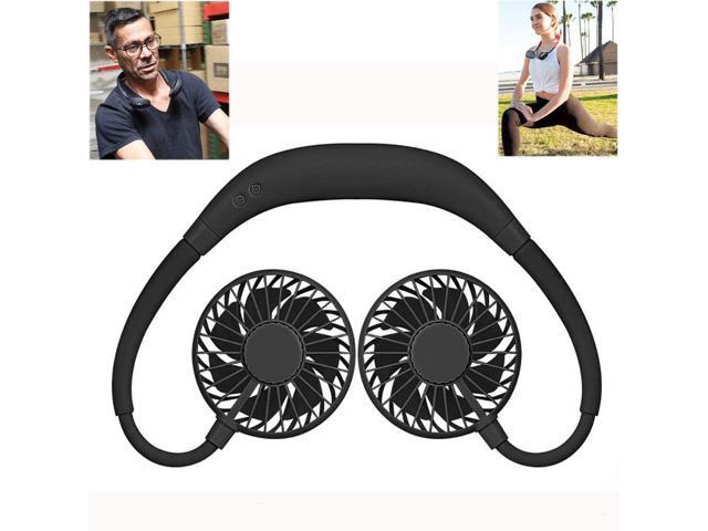 Freezer Fan For Neck Hanging Neck Sport Fan Fans Around Neck Wearable Fan Portable Fan Personal freezer Fan Hand Free Rechargeable 2000mAh LED