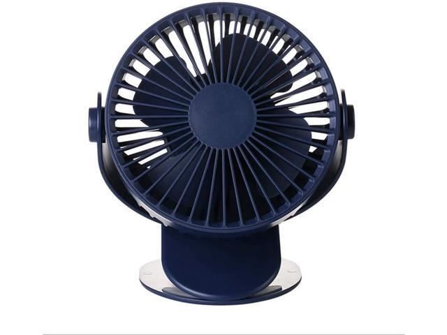 Zzaoxin Portable Handheld Fan 360 ° Rotating Mini Fan Desktop Clip with Portable USB Repeater Fan Children's Bedside Table (Color: White) (Color: 