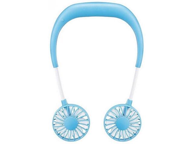 BJ & HH Sports Small USB Portable Neck Mini Fan Gadgets and Battery-Powered 3-Speed Adjustable Fan Suitable for Home Go Out