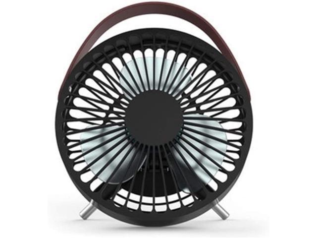 YHMY Small Fan Small Fan Desktop USB Silent Charging Fan Strong Wind Mini Birthday Gift Fan (Color: Black)