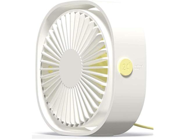 USB Desk Fan123 cm Mini Fan3 Speeds Portable Use with 12 Meters Cable Strong Wind Quiet Operation for Home Office Car Outdoor Travel (Pink)