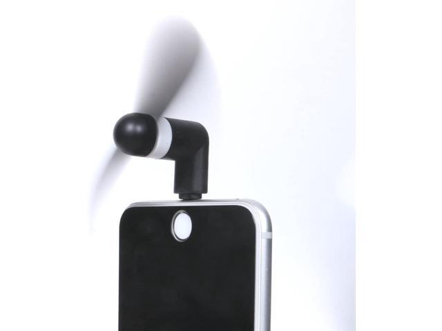 Necano Mini Cellphone Fan Portable Mobile Phone Fan Compatible with iPhone X/Xs/Xr / 8/8 Plus / 7/7 Plus / 6 / 6s / iPad and More (3 Packs)