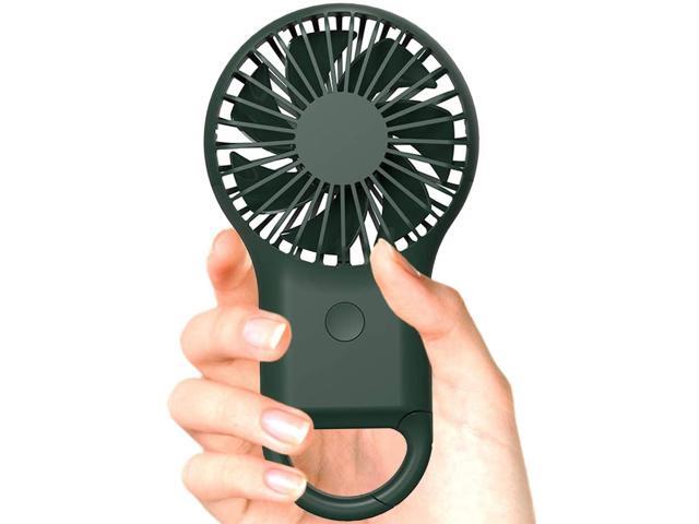 Geisofu Mini Portable Fan Handheld Small Fan Usb Personal Fan With USB Rechargeable Battery for Women Girls Kids Man Outdoor and Indoor (Green)