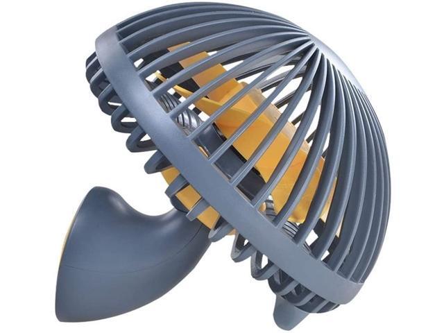 YEZIL High Velocity Personal Fans Mini Fan USB Charging Summer Mushroom Electric Fan Outdoor Personal Fans Mini Portable (Color: Grey)