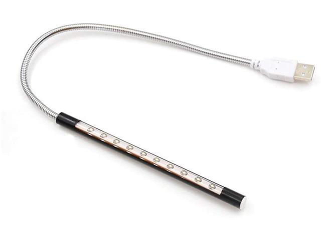 Bedroom Living Room lamp LED USB Reading Lamps Light Book Mini Night Bulb Table Lamps Flexible Portable Power Bank Reading Desktop for PC 10LED
