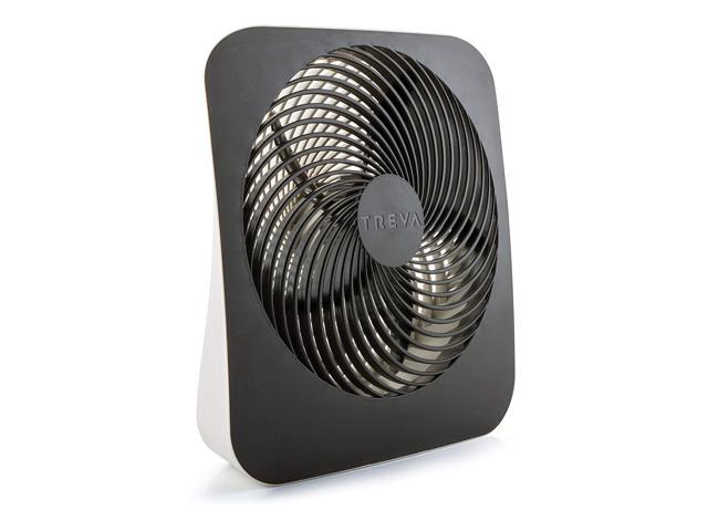 ??Premium Pack Treva 10-Inch Portable Desktop Air Circulation Battery Fan - 2 Cooling Speeds - with AC Adapter