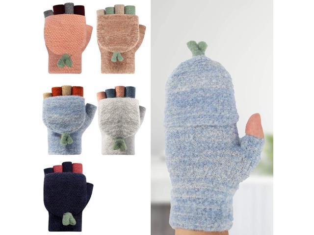 USB Heated Gloves Mitten for Women Winter Hands Warm Laptop Gloves Full & Half Heated Fingerless Knitted Heating Gloves