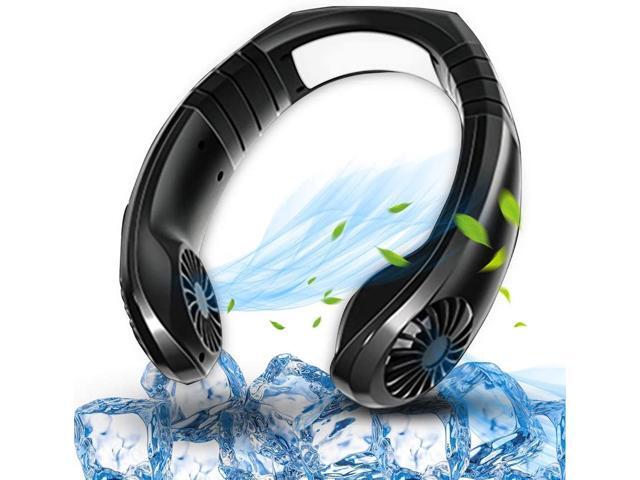 Mini Portable USB Air Conditioner Fan Hanging Neck Air Cooler Smart Sport USB Fan Hanging Neck Cooler Physical Cooling Travel Wearable Necklace