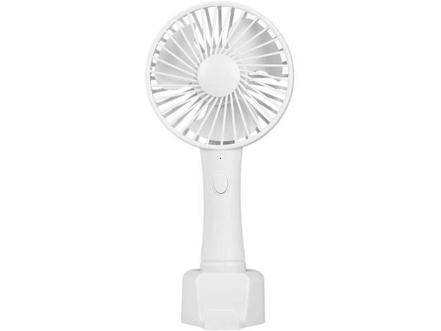 Adaskala K61 Mini USB Fan Rechargeable Handheld Fan Desktop 3-Level Electronic Fan White