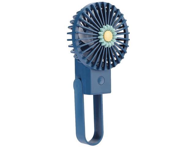 Yencoly Air Cooler 3 Levels of Air Volume Adjustment USB Interface Wear?Resistant Mini Fan Portable Handheld for Outdoor Travel Gifts(Blue)