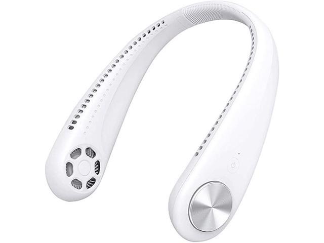 Portable Neck Fan Bladeless 360 Degree Cooling Necklace Fan Hands Free Hanging Neck Air Cooler Usb Rechargeable Fans3 Level Air Flow Neck Cooler