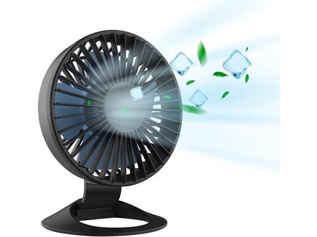 USB Desk Fan Small but Mighty Quiet Portable Fan for Desktop Office Table 40° Adjustment for Better Cooling 3 Speeds 49 ft Cord