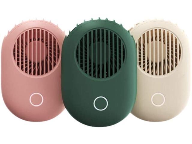 portable fans bladeless fan yisheng neck fan Portable fan with USB rechargeable battery for Women Kids Girls Men Outdoor Travel Camping Park Off-white