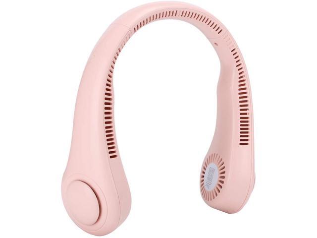 Lightweight Air Conditioner Micro Portable USB Neck Fan Heat Dissipation for Home(Pink)