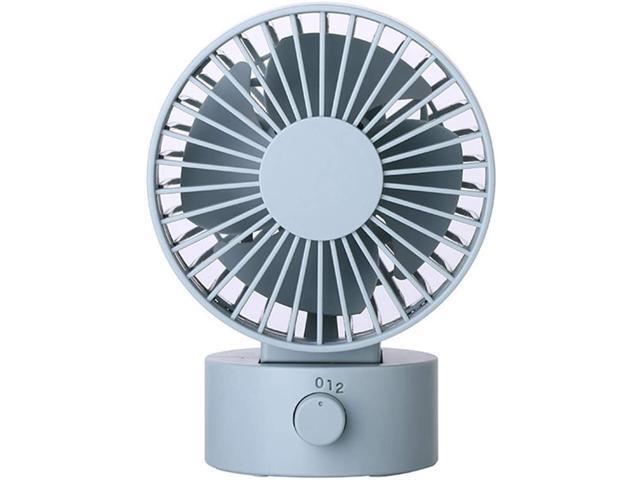 T-HOT Desktop Fan 2-speeds USB Rechargeable Fan Mini Portable Quiet Fan Car Fan for Home Travel and Office 4 Colors