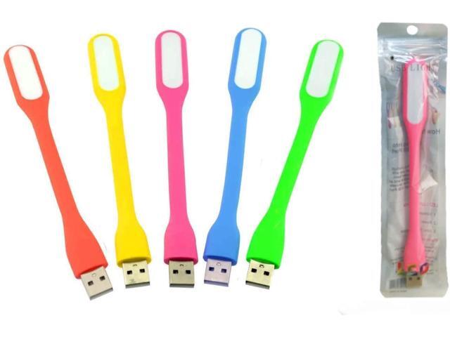5Pcs Flexible USB LED lamp Mini USB LED Light Lamp Adjust Angle Portable Flexible Reading Light for Computer Keyboard Reading Laptop Notebook