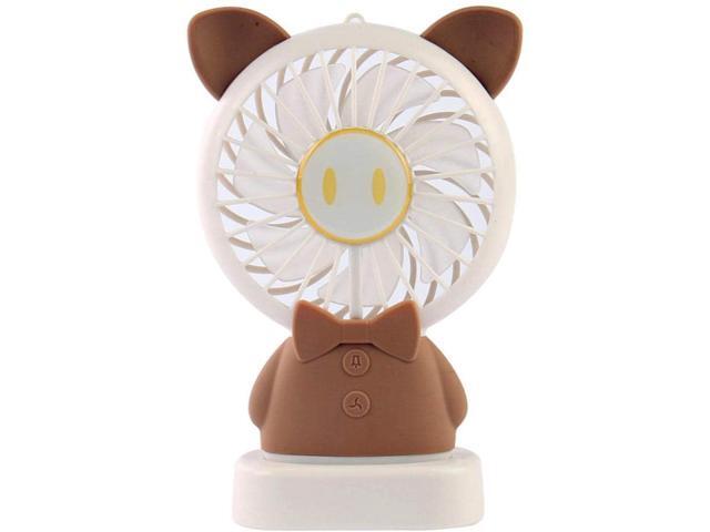 Desktop Fan Pink Pig Cartoon Charging Fan USB Lantern Small vertice