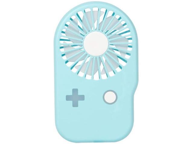 Zzaoxin Portable Handheld Fan USB Pendant Light with Charging for 2 Speed Quick Charge Mini Pocket Fan (Color: Blue) (Color: Blue)