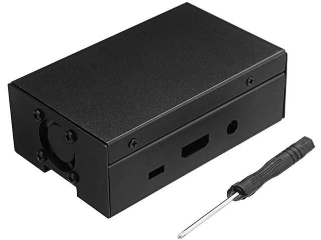 Davitu Module Board Raspberry Pi & Orange Pi - New Aluminum Case With Cooling Fan For Raspberry Pi 3/2/B+