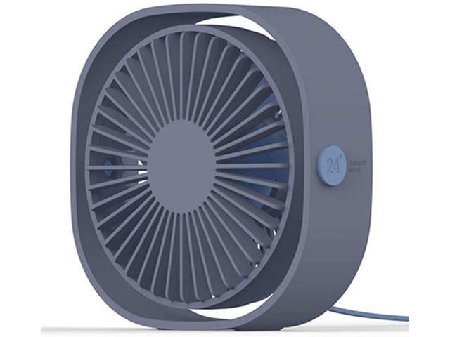 USB Desk Fan123 cm Mini Fan3 Speeds Portable Use with 12 Meters Cable Strong Wind Quiet Operation for Home Office Car Outdoor Travel (Pink)