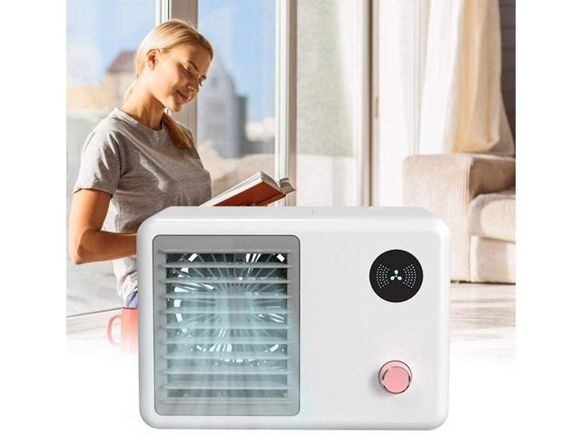 JAOCDOEN Mini Air Cooler Fan Home Bedside Cooler Low Noise Convenient USB Desktop Cooling Fan for Bedroom Office