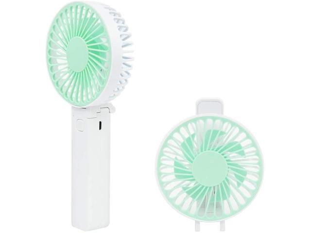 USB Rechargeable Personal Mini Fan Adjustable 3 Speeds Portable Small Fan Folding Desktop Table Fan Cooling Quiet Operated Handheld Fan For