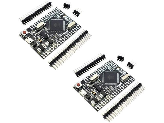 WSDMAVIS 2 Pcs MEGA 2560 Pro Embed CH340G ATMEGA2560-16AU USB Development Board Module Compatible for Arduino Mega 2560