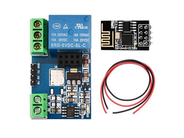 DAOKI ESP8266 5V WiFi Relay Module for Arduino Smart Home Automation System with ESP-01 Wireless Transceiver Board 24AWG Wire