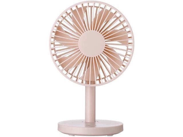 MZTYX Desktop USB Fan Mini Fan Low Noise Office Household USB Charging Portable Small Fan Pink