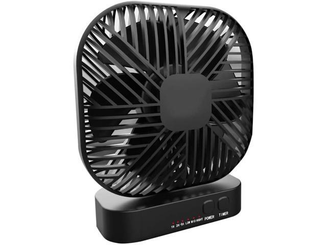 Anjetan Desktop Fan 90 Degree Adjustable Magnetic Base Personal Fan Portable Fan USB Fan Mini Office Fan