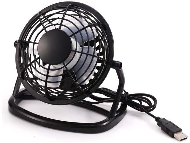 USB Mini Desktop Cooling Fan for Laptop Computers Black