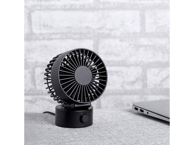 ZpLMW Desktop Small Fan Sports Portable Mini Silent Student USB Charging Fan-Black 138x102x79mm