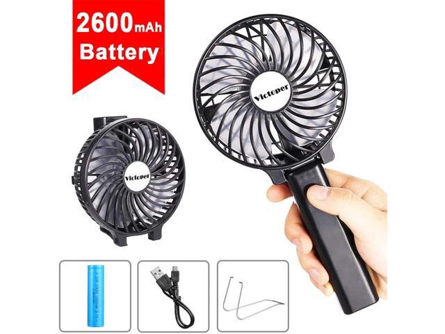Maxesla Mini Handheld Fan Portable Electric Outdoor Fan with 3 Speed Operation Rechargeable Desk Fan Small Foldable USB Cooling Fan for Home