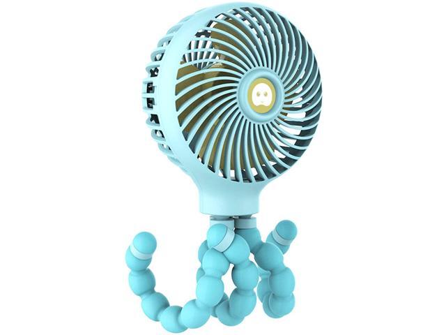 GOBRICK Mini Handheld Stroller Fan Deformed Cartoon Folding Usb Charging Mini Handheld Baby Carriage Small Fan Phone Holder