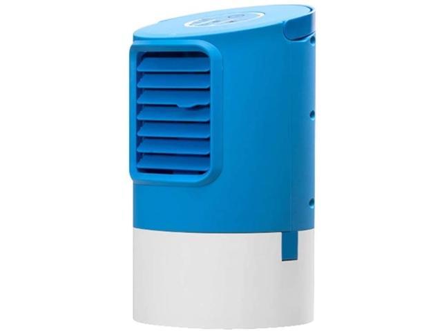 YHMY Small Fan Portable Mini Fan Small Desktop Air Cooler Fan LED Lights Table USB Fan