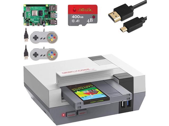 ARCADORA Raspberry Pi 4 Arcade Full DIY KIT - 4GB RAM 400GB SD Card 10000+ Games Preloaded with Retroflag NESPi 4 Case SSD CASE HDMI Plug & Play