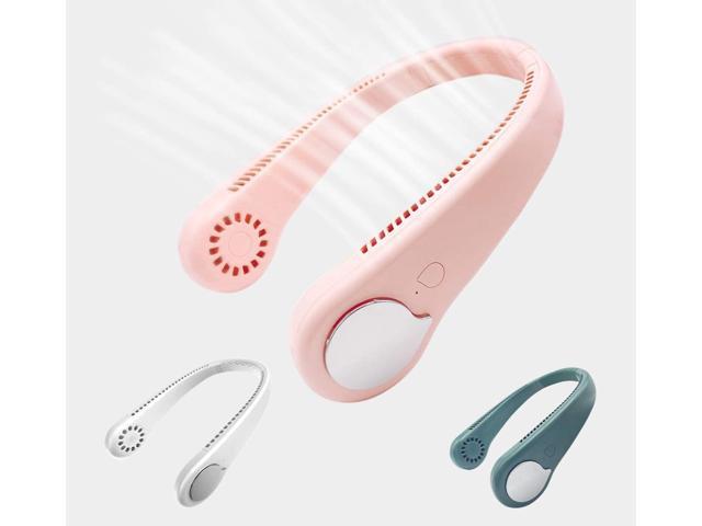 PPT Portable Neck Fan Hands Free Bladeless Fan 1800 mAn Battery Operated Wearable Personal Fan USB Charging Portable Mute neck Fan 3-Speed