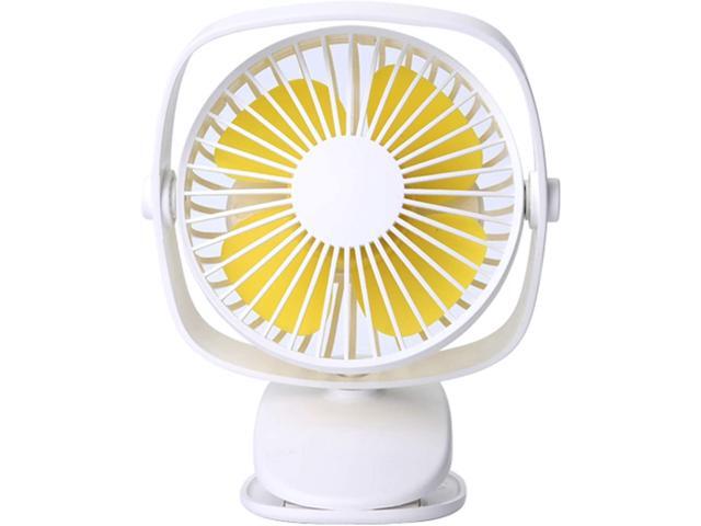 JXCAA Rechargeable Small Fan Desk Table Fan Portable USB Fan 3-Speed Fan One-Key Switch 360 Degree Rotation Hanging Fan Quiet Operation