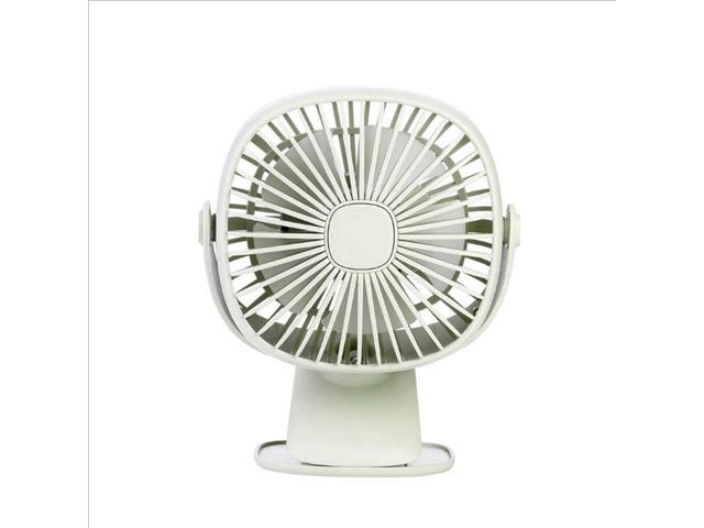 MZTYX Square Box Night Light Fan 2000 mA USB Charging Student Desktop Bedside Multifunction Mini Clamp Small Fan Gray
