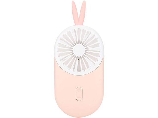 Goshyda Mini Handheld Fan 3 Level Speed Mode 2-4 Hours Charging Time ABS Material USB Ports No Noise Quiet Motor Fan for Office